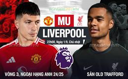 Nhận định MU vs Liverpool (22h00 ngày 1/9): Điểm tựa Old Trafford