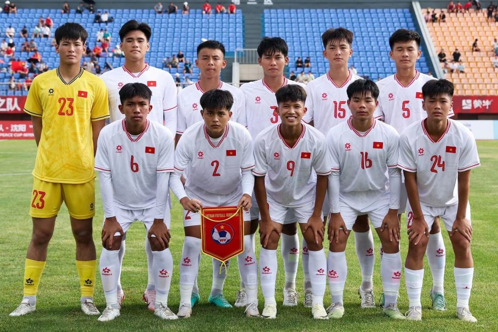 dT U16 Viet Nam thua dam U16 Trung Quoc