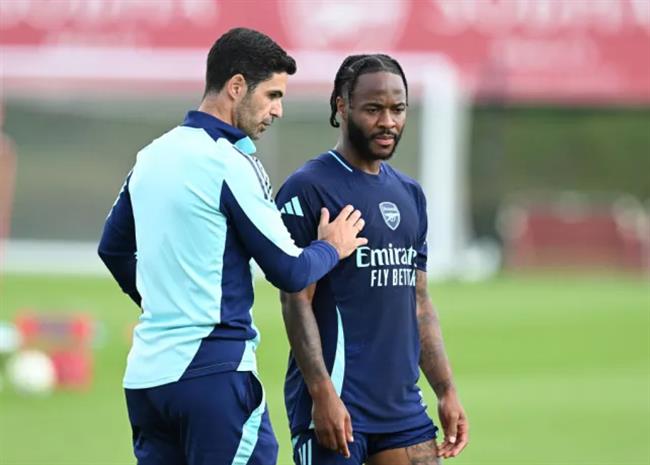 Raheem Sterling lam viec cung Mikel Arteta o Arsenal